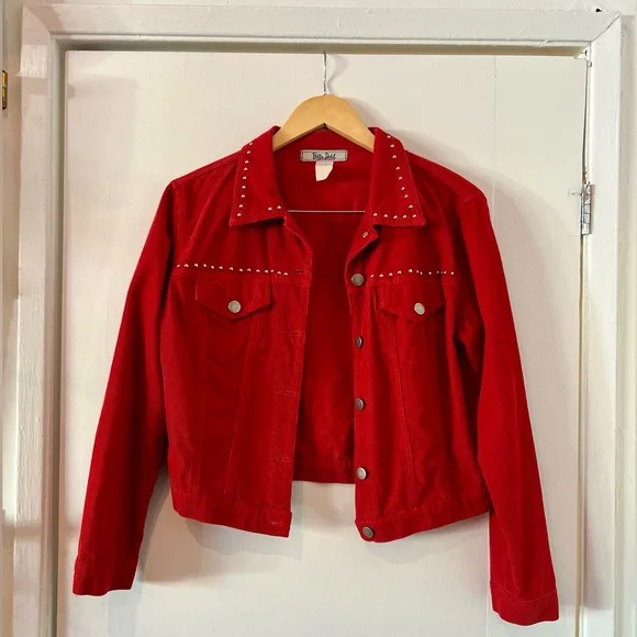 Y2K Bella Dahl Vintage Red Corduroy Set